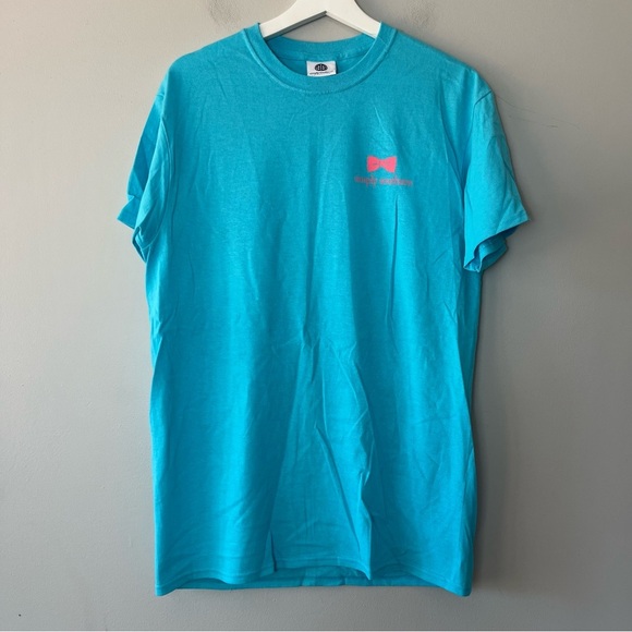 Simply Southern "Shall We Sail Away" Blue Graphic Tee Medium - Picture 1 of 6